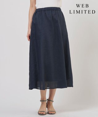 J.PRESS LADIES S 【WEB限定】リネン フレア スカート