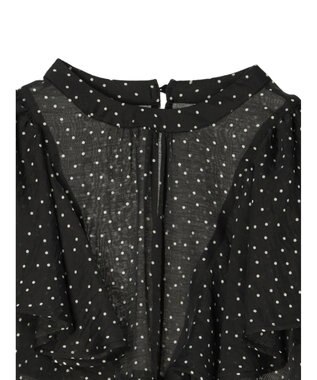 AMERICAN HOLIC 接触冷感シアーフリルブラウス Dot