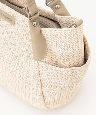 LA BAGAGERIE つまみハンドル　サマー2wayトートバッグ アイボリー