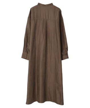 Green Parks マイクロピケシャツワンピース Camel