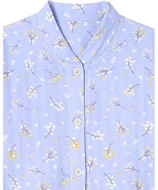 Wing パジャマ 長袖 長ズボン 綿混(本体) あったか レディース EP6015 ウイング／ワコール パープル