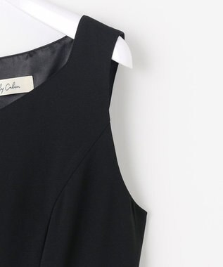 ANY SIS 【Lily Calin】チュールフリルトップス×ドレスセット ブラック×アイボリー