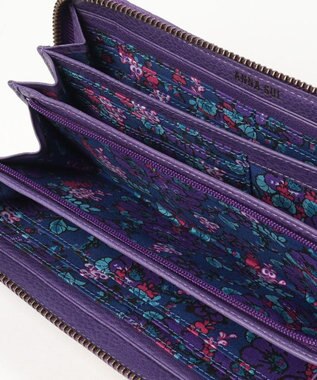 ANNA SUI セルパン ラウンド長財布 パープル