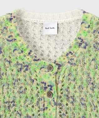 Paul Smith Garden Floral 半袖カーディガン ライトグリーン