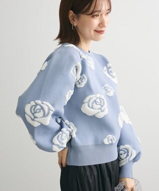 Green Parks ・ｓｗｉｎｇ　ｂｙ　バラジャカードニット Blue