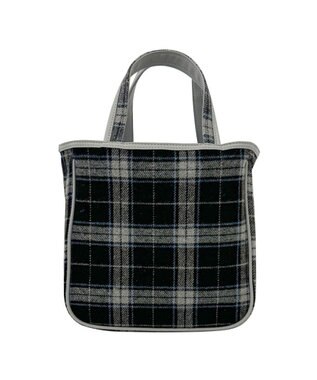 ROOTOTE 1344【フェルト生地】LT.スクエア.ドットチェック-A 01：ブラック