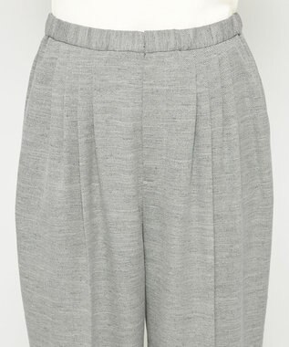 uncrave リネンライクツイル テーパードパンツ グレー