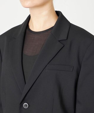 NAVE 【ReNAVE・洗える/UVカット】スパンポリエステル ジャケット ブラック系