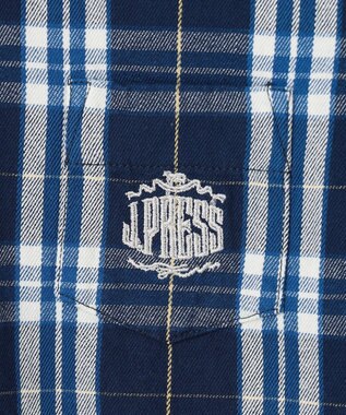 J.PRESS KIDS 【140-170cm】ストライプ＆チェック シャツ ネイビー系チェック