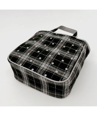 ROOTOTE 1344【フェルト生地】LT.スクエア.ドットチェック-A 01：ブラック