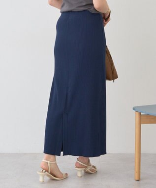 AMERICAN HOLIC 針抜きリブタイトスカート Navy