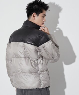 WEGO 【ユニセックス着用ITEM】CONVERSEパテッドジャケット ホワイトアイボリー