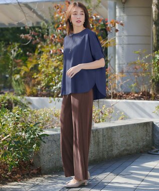 Tiaclasse L 【おのののかさん着用】冷凛(ひやりん)カノコドルマンスリーブカットソー ブルー