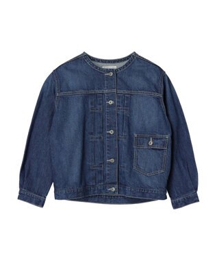 AMERICAN HOLIC ノーカラーデニムＧジャン Indigo