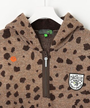 PW CIRCULUS 【MEN】SNOW LEOPARD柄フーディー ベージュ系5