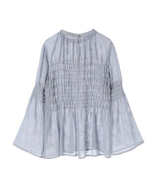 earth music&ecology ジャガードシャーリングプルオーバー Sax