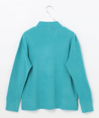 23区GOLF 【23Fondation/WOMEN】【吸湿発熱】モックネック プルオーバー ピーコックグリーン系