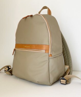 Hekhèr Le Style de Vie 【日本製 / A4サイズ対応/汚れにくい】PUコットンキャンバス リュックサック ベージュ