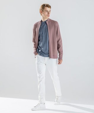 JOSEPH HOMME 【新色追加】ウールジャージーウォッシャブル　モックネックカットソー ライトグレー系