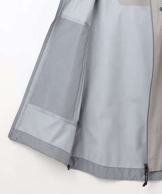 JOSEPH ABBOUD MOUNTAIN 【ECO撥水/耐水性/透湿防水素材/ストレッチ/軽量】ボイルドポリエステル3レイヤー マウンテンパーカー ライトグレー系