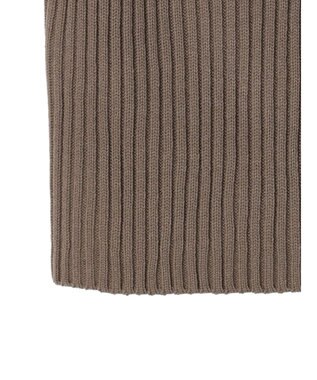 earth music&ecology ハーフジップニットベスト Mocha