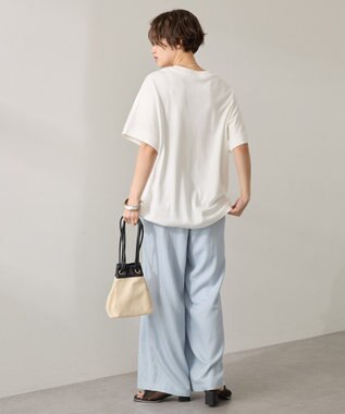 AMERICAN HOLIC 【接触冷感】スムースフレンチスリーブプルオーバー Off White