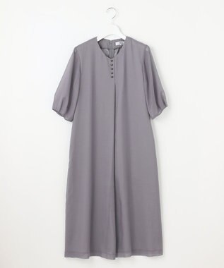 J.PRESS LADIES 【洗える】ブライトスパンボイル ワンピース グレージュ系