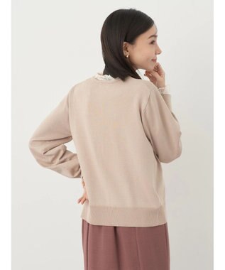earth music&ecology いろいろ釦クルーネックカーディガン Beige