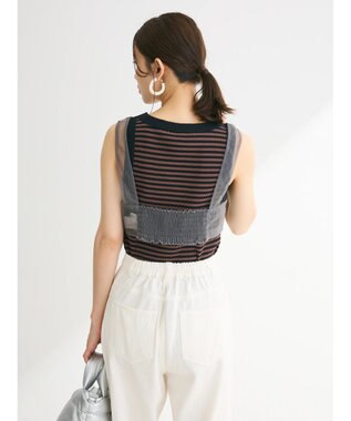 Green Parks ・ＥＬＥＮＣＡＲＥ　ＤＵＥ　フリルチュールビスチェ Charcoal Gray