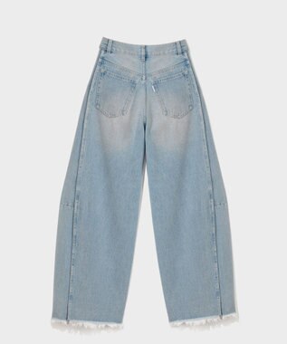 GRACE CONTINENTAL カーヴィデニムパンツ サックス