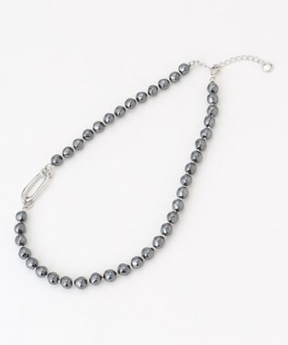 ICB ブラックパールネックレス シルバー系