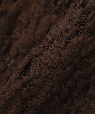 AMERICAN HOLIC 半袖襟付きレースカーディガン Brown