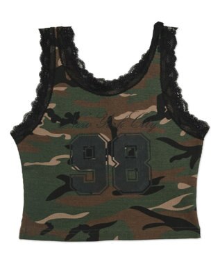 WEGO グラフィックレースタンク 柄1