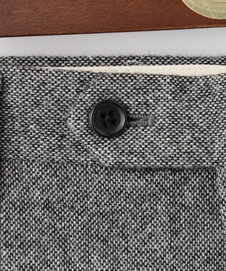 J.PRESS MEN ジャパンツイードホームスパン スラックス ライトグレー系