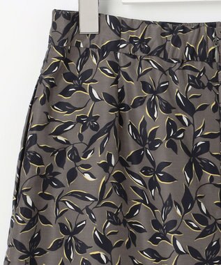 J.PRESS LADIES S 【洗える】ボタニカルプリント スカート カーキ系5