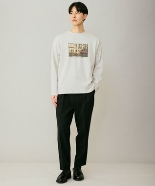 UNFILO MENS 【男女兼用】3シーズンスウェット フォトTEE ライトグレー×カーサ（家）