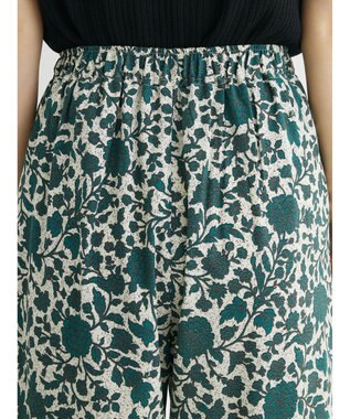 Green Parks ボタニカル柄イージーパンツ Green