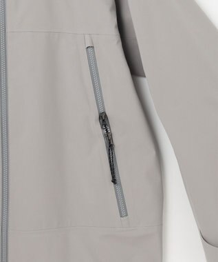 JOSEPH ABBOUD MOUNTAIN 【ECO撥水/耐水性/透湿防水素材/ストレッチ/軽量】ボイルドポリエステル3レイヤー マウンテンパーカー ライトグレー系
