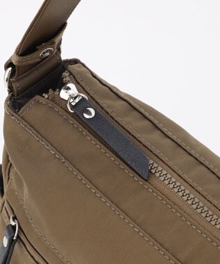 LA BAGAGERIE 【MONICA】サイドジップショルダーバッグ カーキ