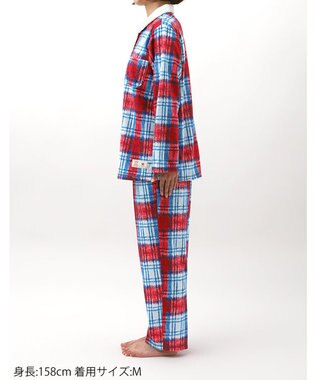 WACOAL パジャマ 【AVOCA×ワコール】 長袖 長ズボン あったか レディース BDW748 /ワコール レッド