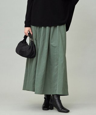 エステルメモリータフタ ピンタックスカート