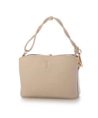 UNBILLION カシュカシュ cachecache / メタルフラップ3つ口ミニショルダー アイボリー