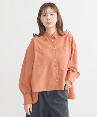 earth music&ecology オーバーフレアシャツ