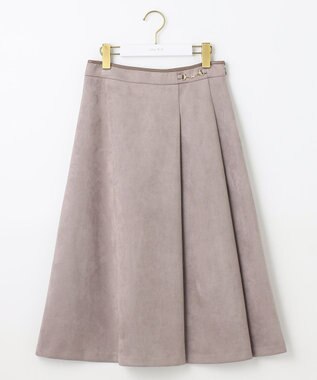 ANY SIS 【洗える】スエードライクビット スカート モカグレー