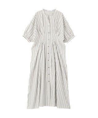 AMERICAN HOLIC アソート柄ウエストタックドルマンシャツワンピース