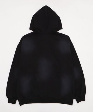 WEGO 【ユニセックス着用ITEM/MLサイズ展開】グラフィックZIPパーカー ブラック