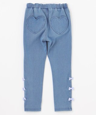 ANY KIDS カットデニム ガーリーパンツ ブルー