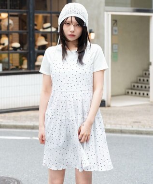  ティアードキャミワンピース