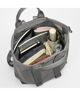 ACE BAGS & LUGGAGE W&.Day/Night レポ 2WAYトート B4サイズ 19172 ダブルアンドデイナイト グレー