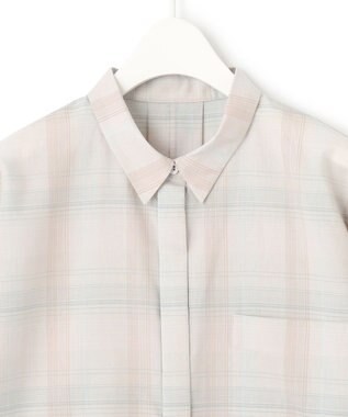 ICB 【洗える】シアーチェック シャツ トープ系